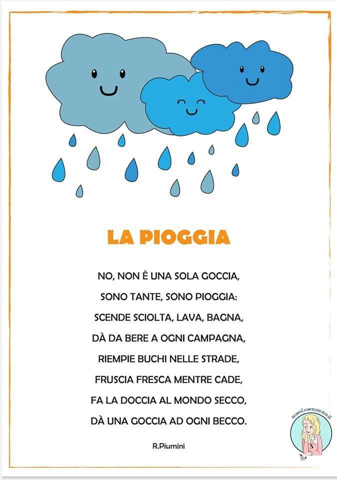 La pioggia di Roberto Piumini