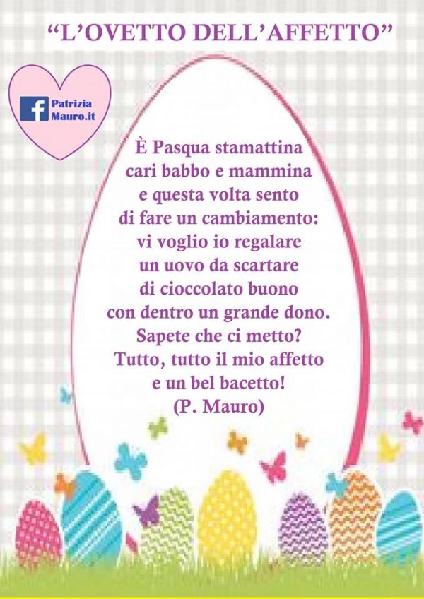 Poesia di Pasqua: l'ovetto dell'affetto (nuove grafiche) - Maestraemamma
