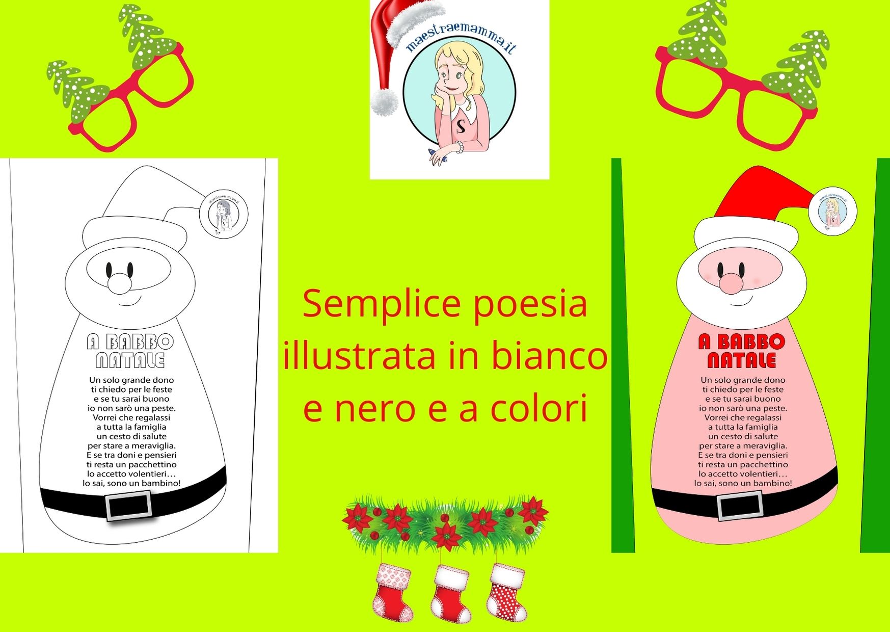 A Babbo Natale – semplice poesia di Natale per bambini